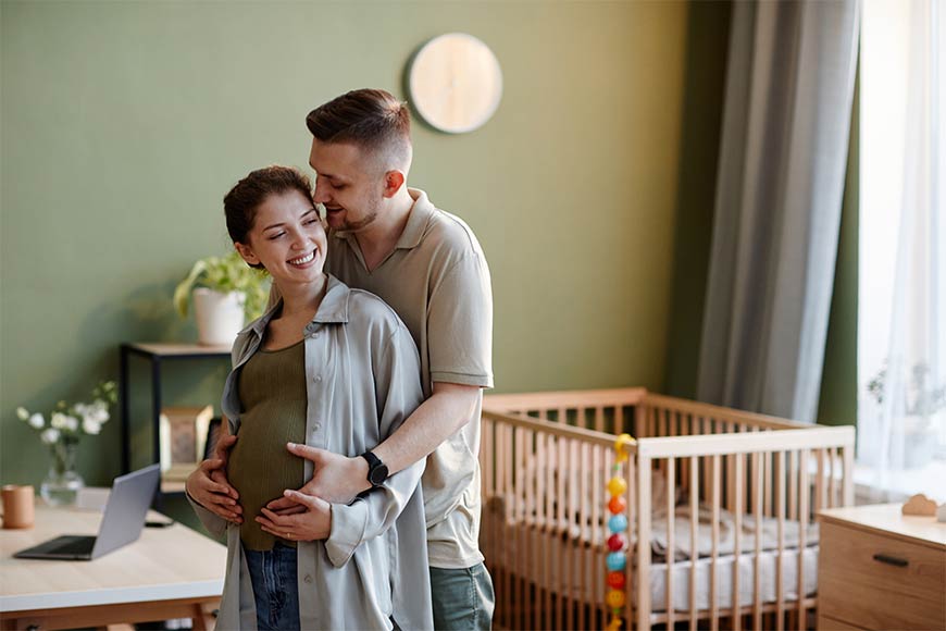 Photo of an expectant couple